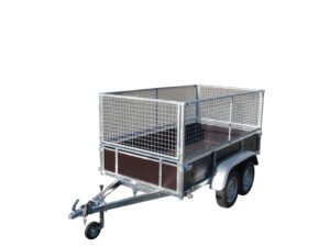 REMORQUE GAMME BOIS LIDER 45450 DIM UTILES 251 X 133 X 40 CM PTAC 750KG 2 ESSIEUX OPTION REHAUSSE GRILLAGEE 70CM