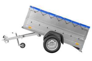 Remorque neuve 200×106 avec bâche plate, rehausses de ridelles