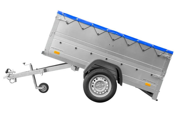 Remorque neuve 200×106 avec bâche plate, rehausses de ridelles