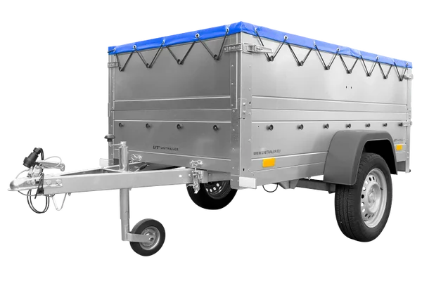 Remorque neuve 200×106 avec bâche plate, rehausses de ridelles